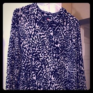 Vince Camuto cheetah blouse in excellent condition